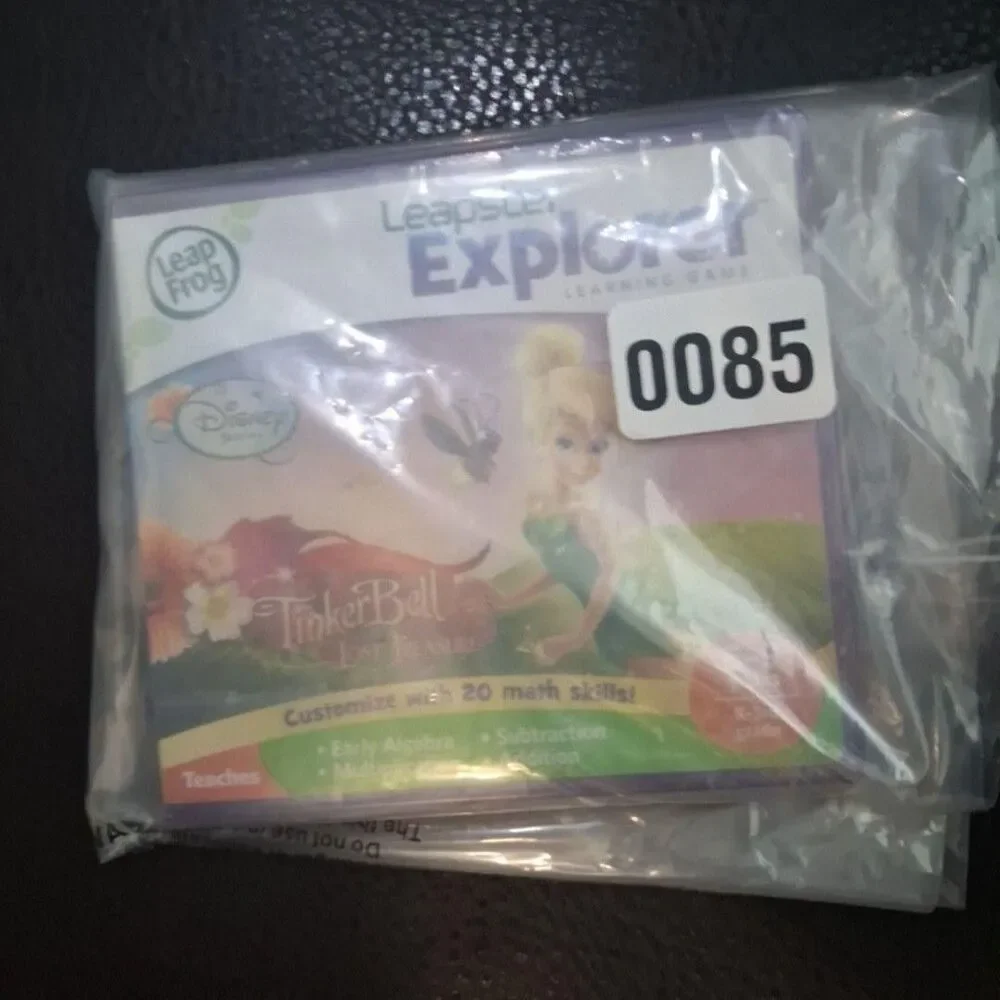 Disney Tinker Bell Lost Treasure Leapster Explorer Game LeapFrog Math Learning